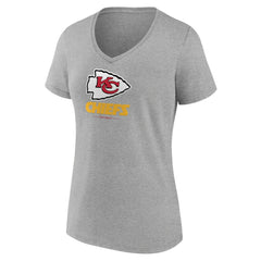 Women's Logo Team Lockup V-Neck T-Shirt - Kansas City Chiefs T-shirts