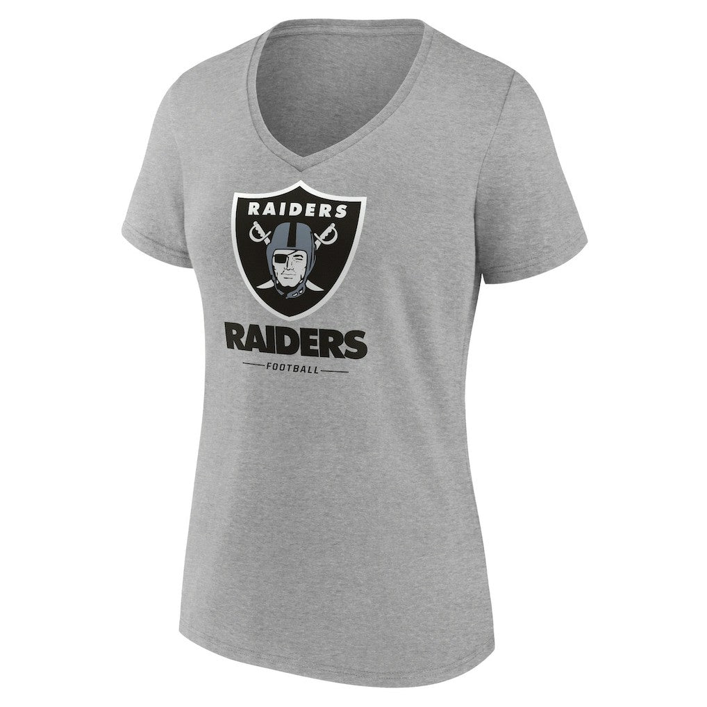 Women's Logo Team Lockup V-Neck T-Shirt - Las Vegas Raiders T-shirts