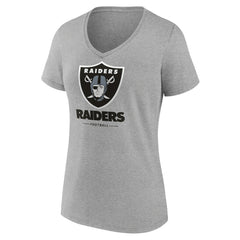 Women's Logo Team Lockup V-Neck T-Shirt - Las Vegas Raiders T-shirts