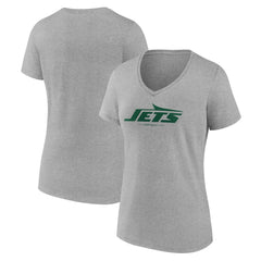 Women's Logo Team Lockup V-Neck T-Shirt - New York Jets T-shirts