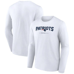 Logo Team Lockup Long Sleeve T-Shirt - New England Patriots T-shirts
