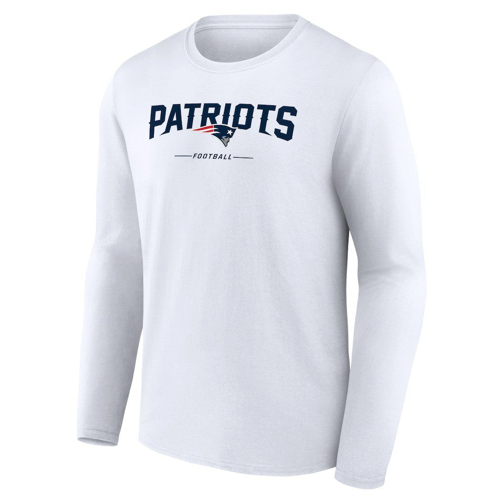 Logo Team Lockup Long Sleeve T-Shirt - New England Patriots T-shirts