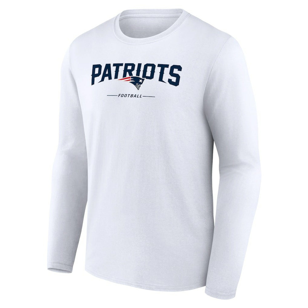 Logo Team Lockup Long Sleeve T-Shirt - New England Patriots T-shirts