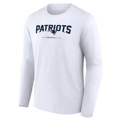 Logo Team Lockup Long Sleeve T-Shirt - New England Patriots T-shirts