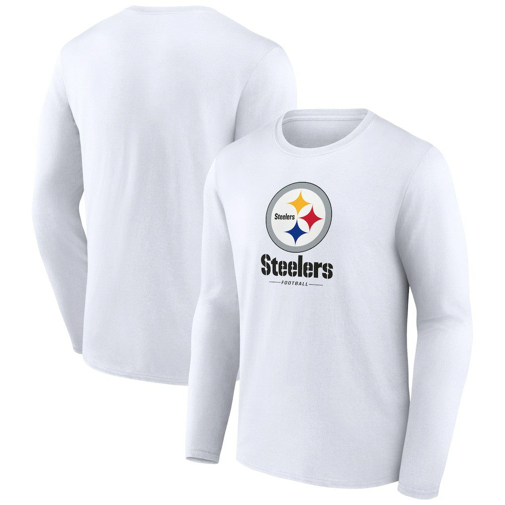 Logo Team Lockup Long Sleeve T-Shirt - Pittsburgh Steelers T-shirts