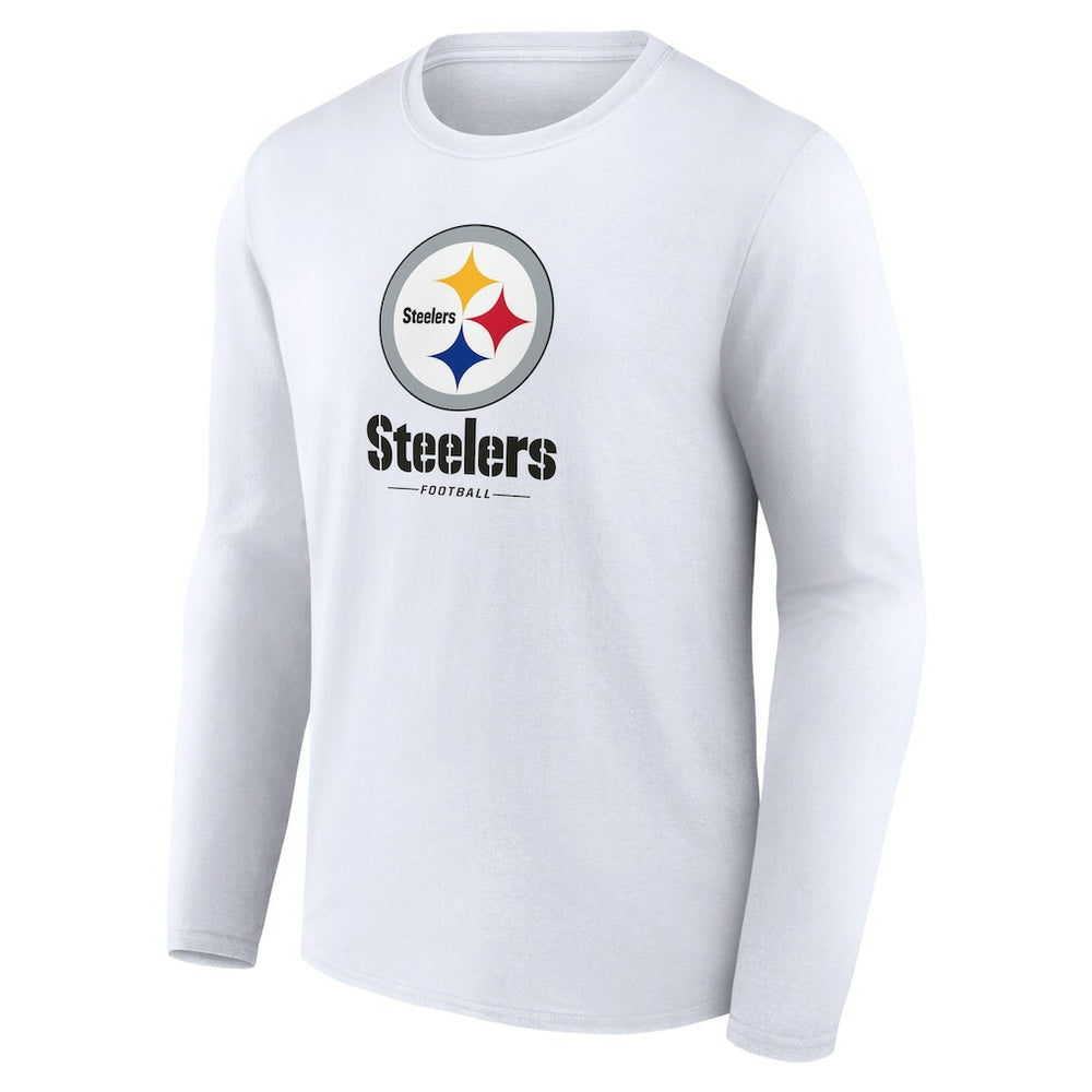 Logo Team Lockup Long Sleeve T-Shirt - Pittsburgh Steelers T-shirts