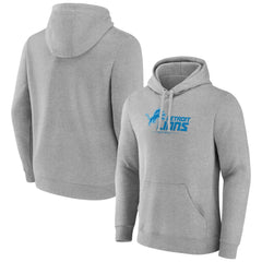 Primary Logo Team Lockup Fitted Pullover Hoodie - Detroit Lions Hoodies