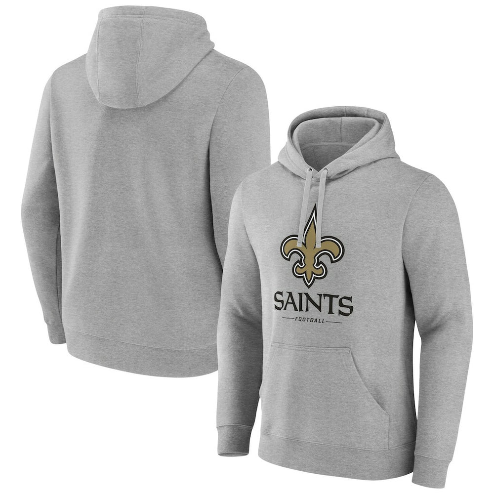 Primary Logo Team Lockup Fitted Pullover Hoodie - New Orleans Saints Hoodies