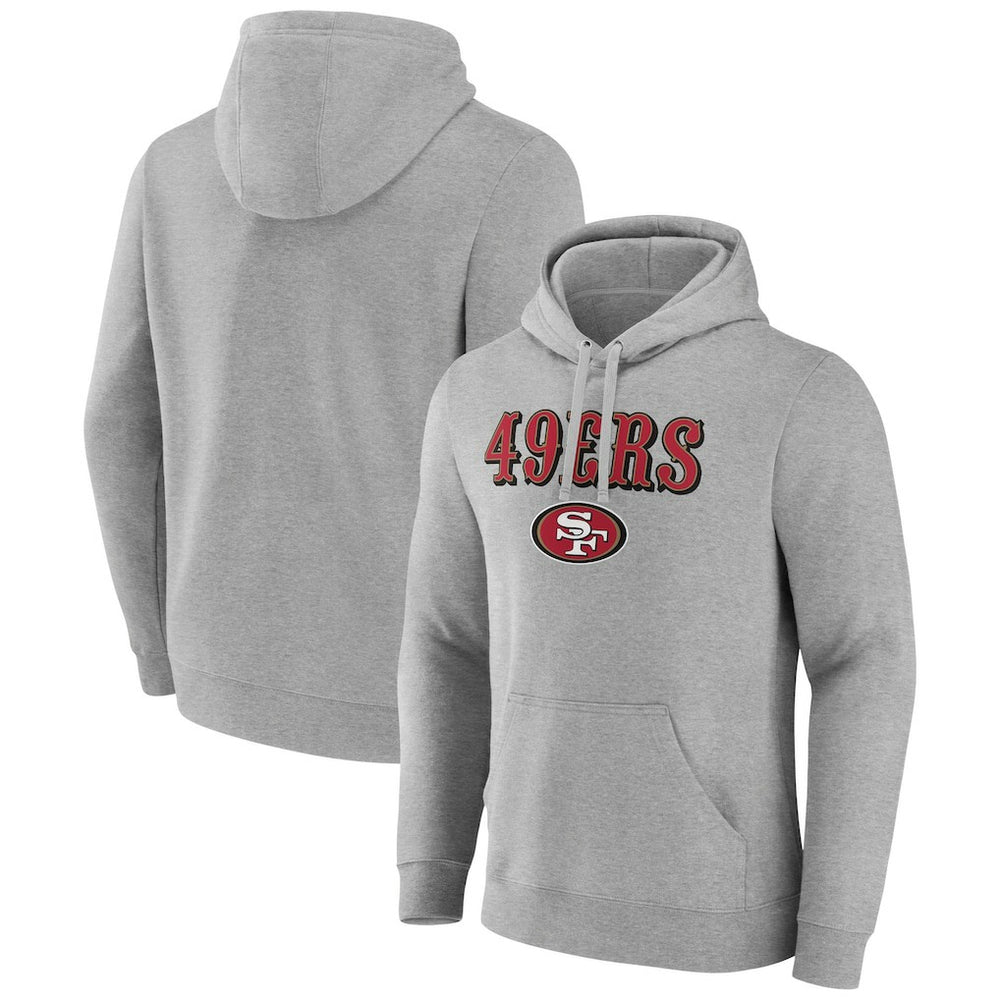 Primary Logo Team Lockup Fitted Pullover Hoodie - San Francisco 49ers Hoodies
