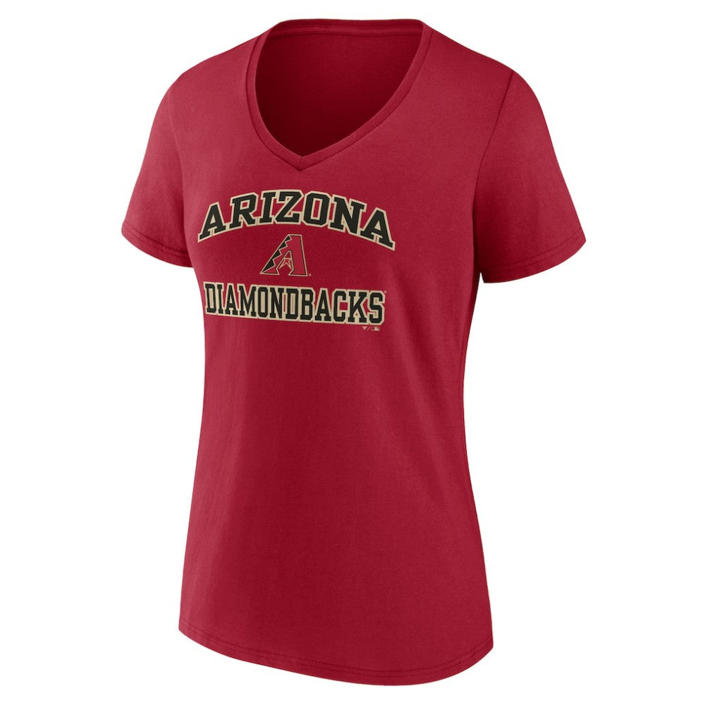 Red Arizona Diamondbacks Women's Heart and Soul V-Neck T-Shirt