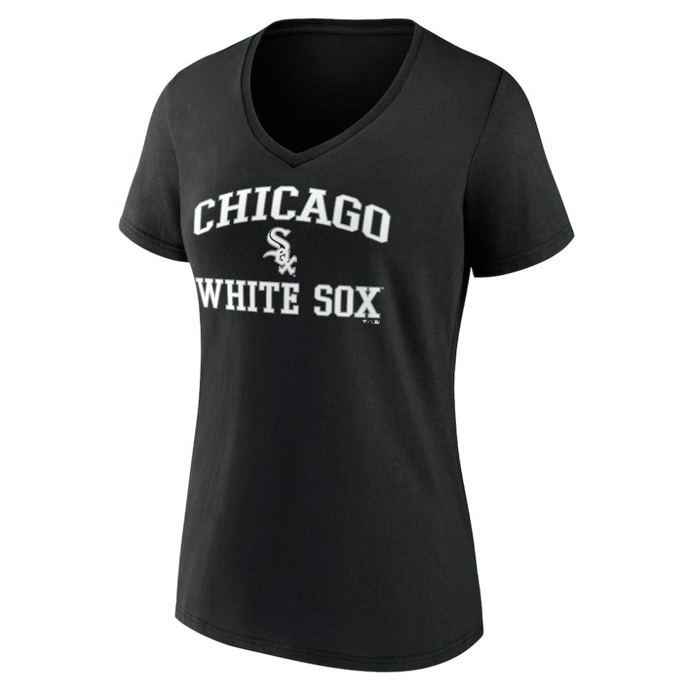 Black Chicago White Sox Women's Heart and Soul V-Neck T-Shirt