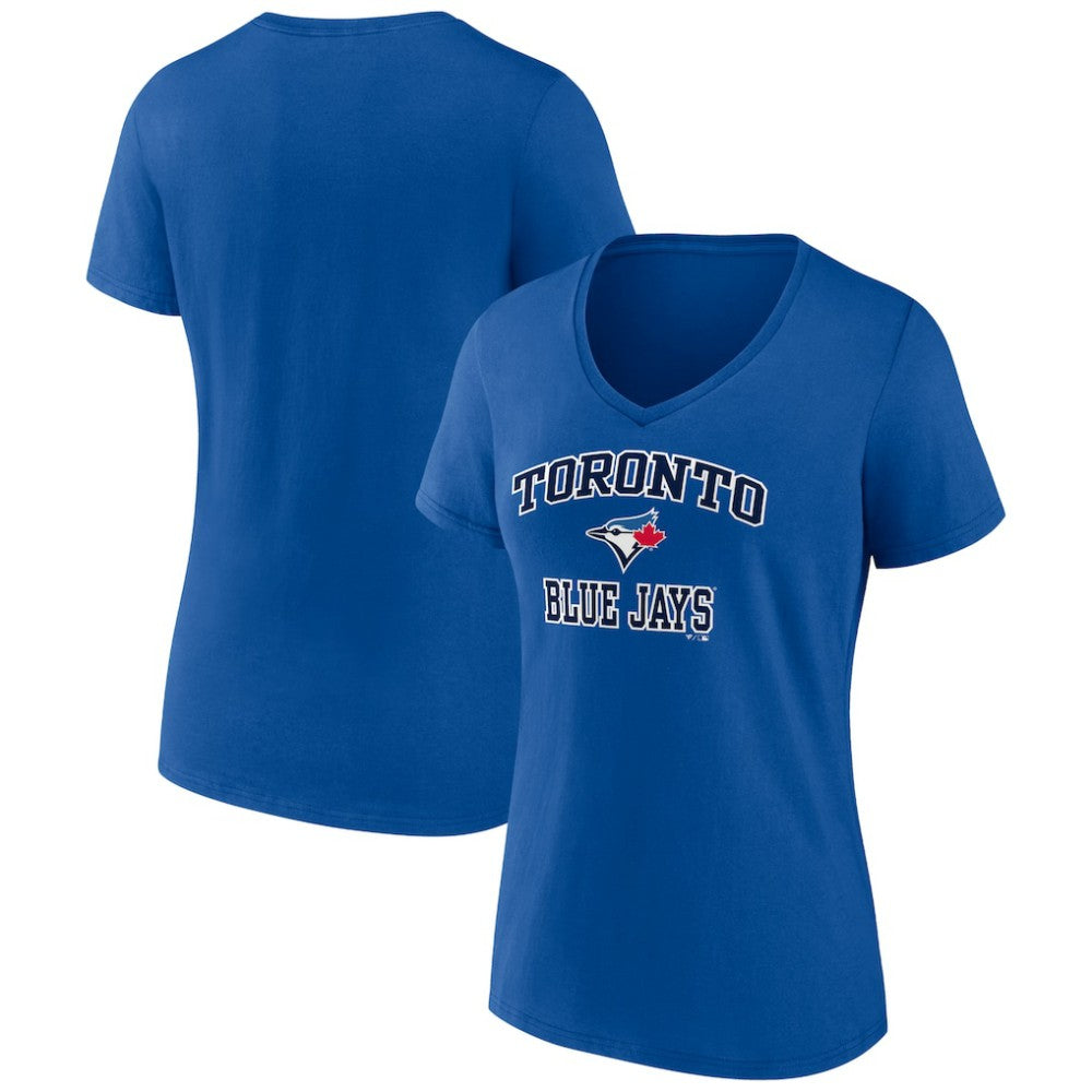 Royal Toronto Blue Jays Women's Heart and Soul V-Neck T-Shirt