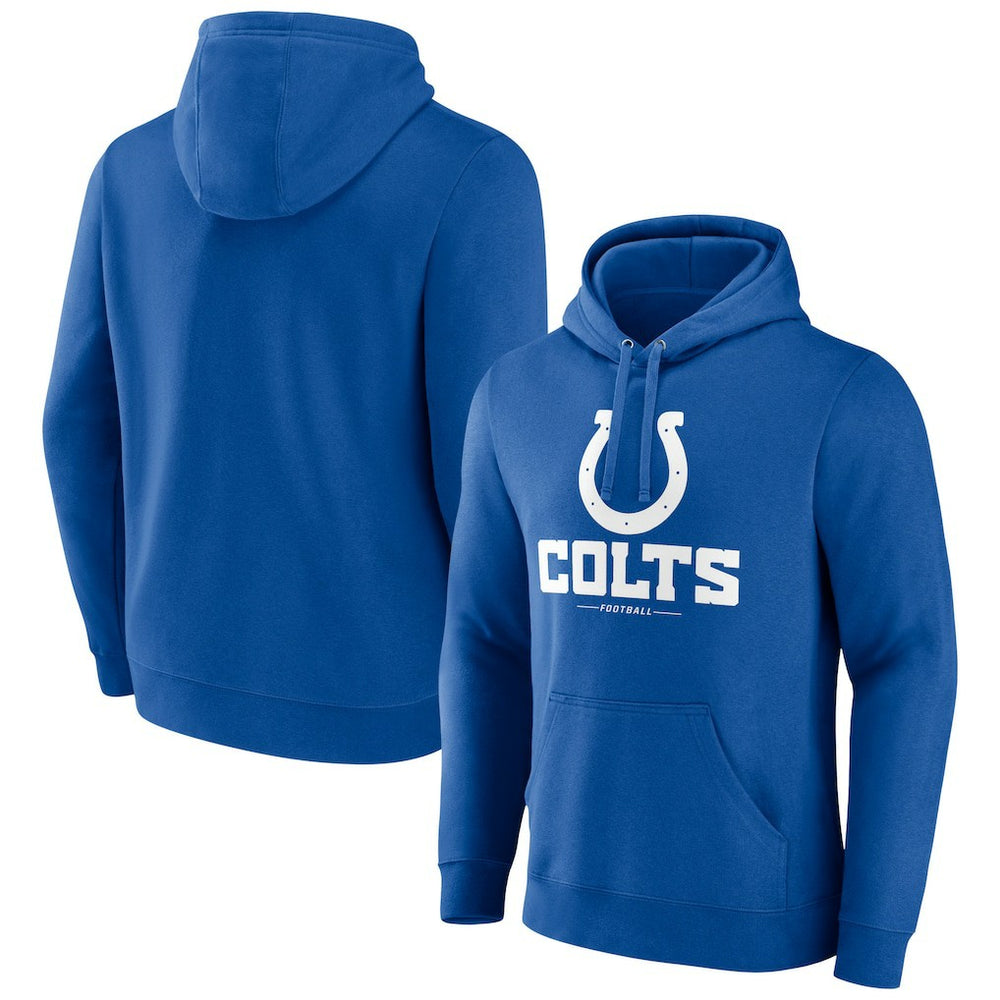 Logo Team Lockup Fitted Pullover Hoodie - Indianapolis Colts Hoodies