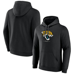Logo Team Lockup Fitted Pullover Hoodie - Jacksonville Jaguars Hoodies