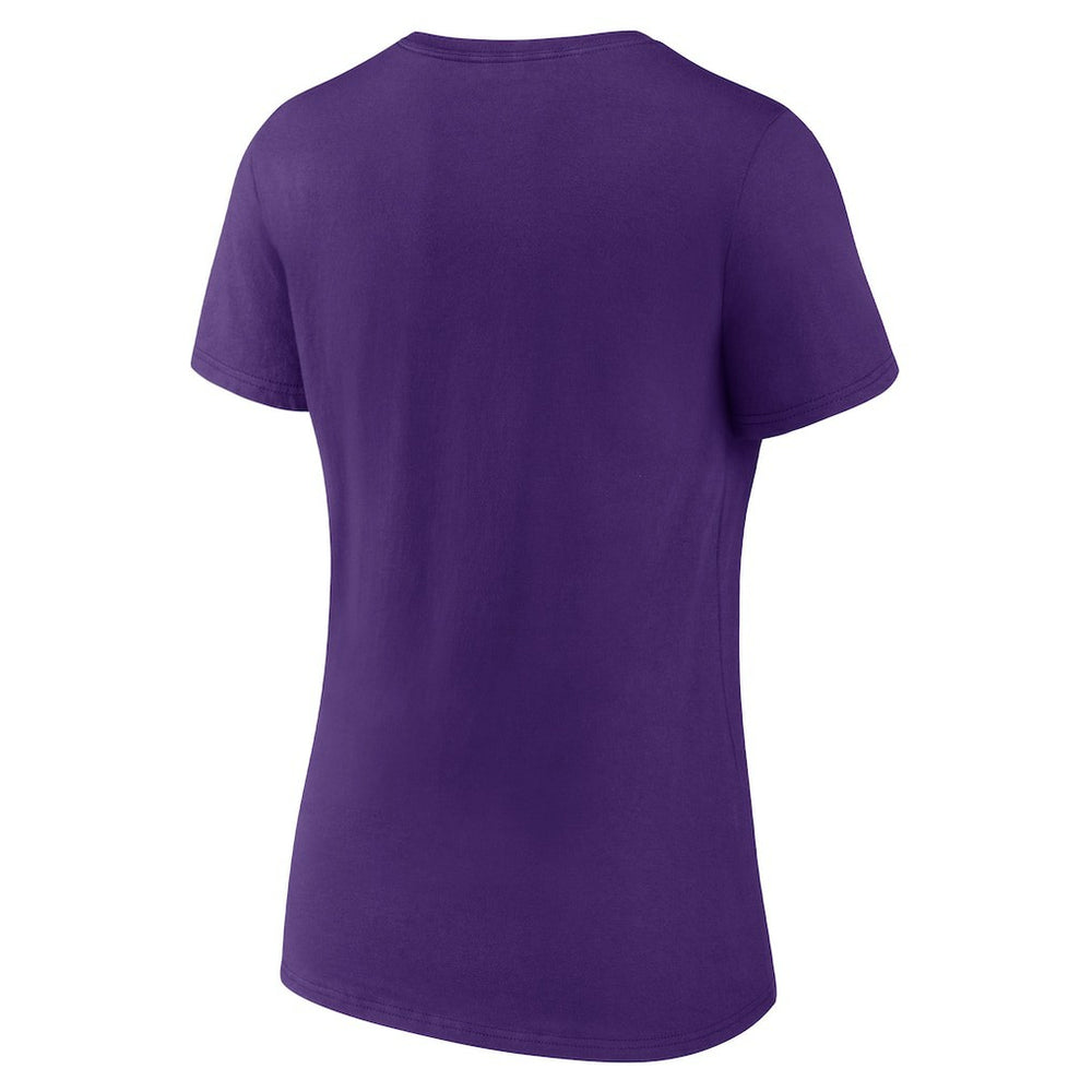 Women's Logo Team Lockup V-Neck T-Shirt - Minnesota Vikings T-shirts