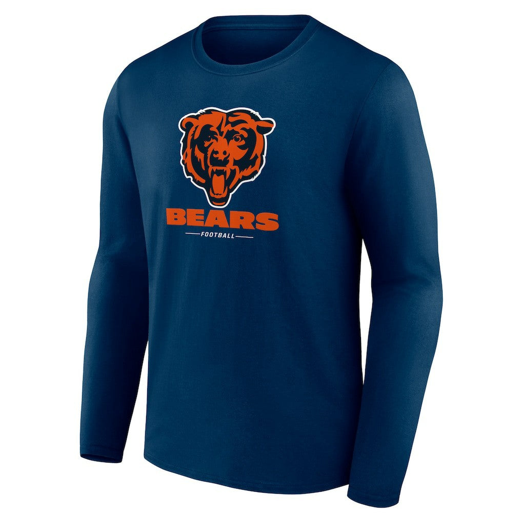 Logo Team Lockup Long Sleeve T-Shirt - Chicago Bears T-shirts