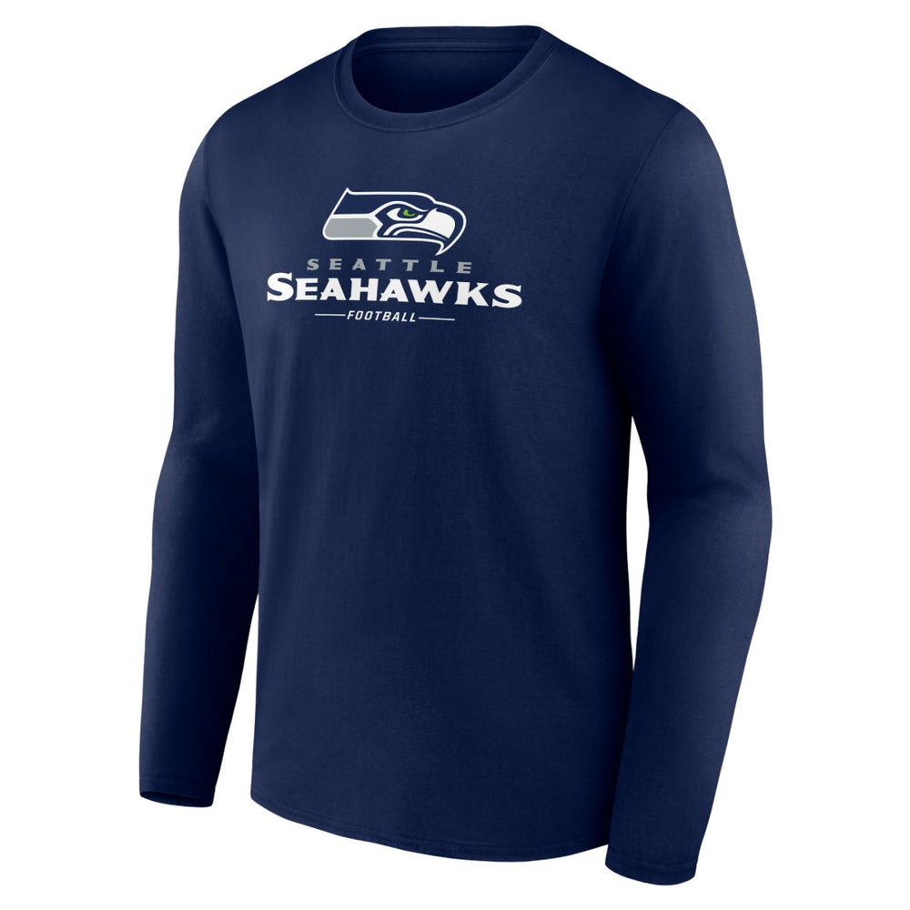 Logo Team Lockup Long Sleeve T-Shirt - Seattle Seahawks T-shirts