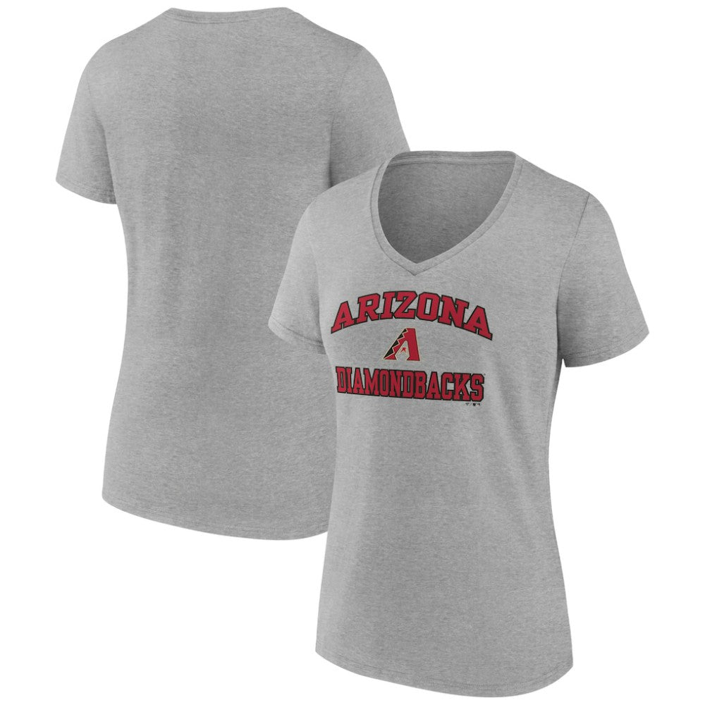 Gray Arizona Diamondbacks Women's Heart and Soul V-Neck T-Shirt