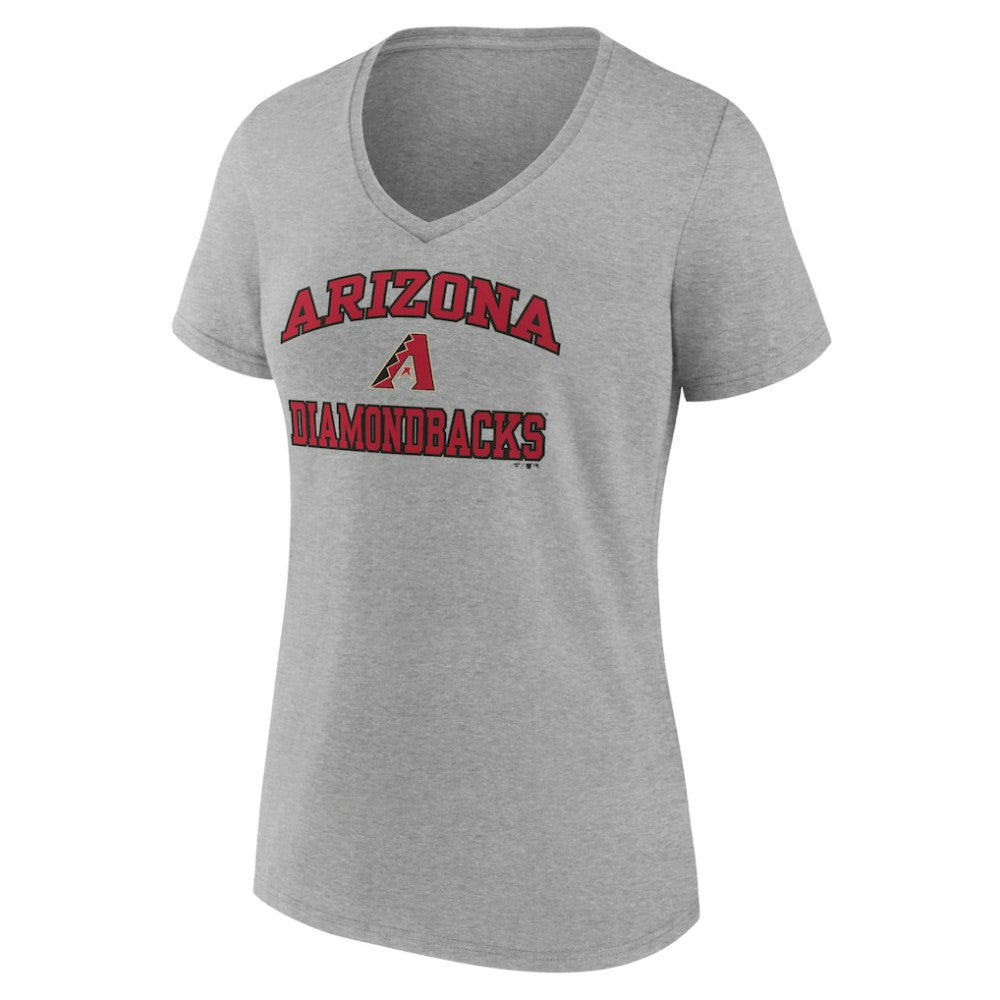 Gray Arizona Diamondbacks Women's Heart and Soul V-Neck T-Shirt