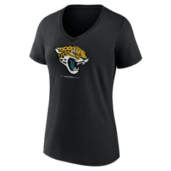 Women's Logo Team Lockup V-Neck T-Shirt - Jacksonville Jaguars T-shirts