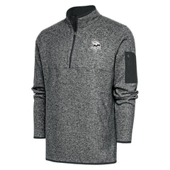 Antigua Metallic Logo Fortune Quarter-Zip Jacket - Minnesota Vikings Jackets