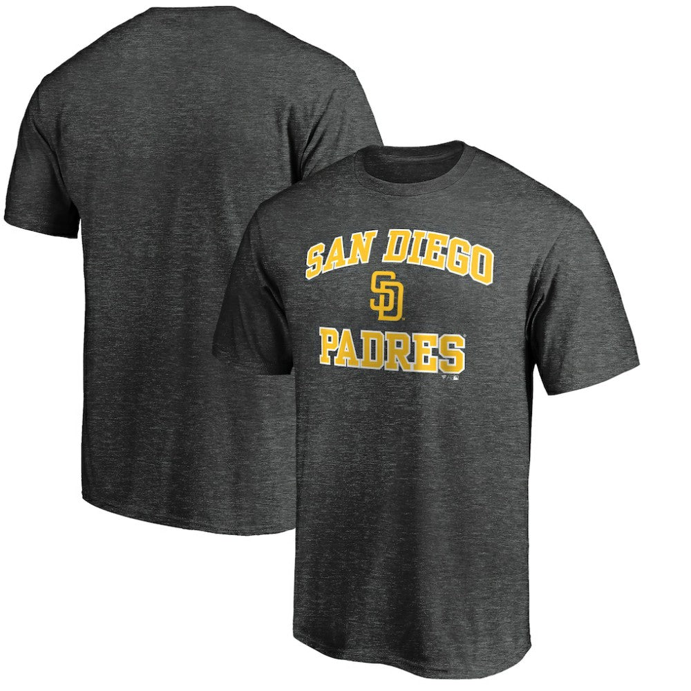 Charcoal San Diego Padres Heart and Soul Team T-Shirt
