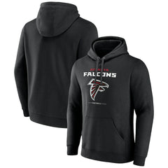 Logo Team Lockup Fitted Pullover Hoodie - Atlanta Falcons Hoodies