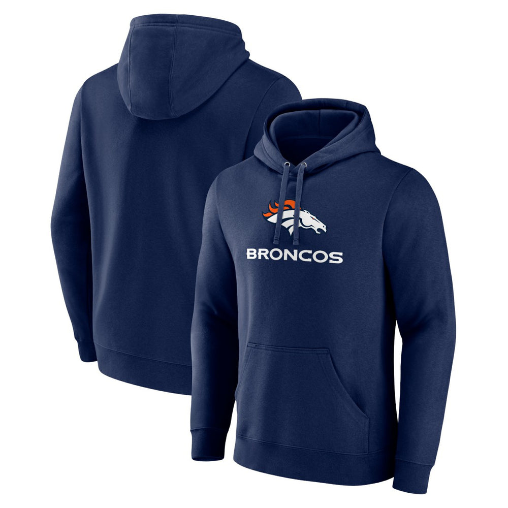 Logo Team Lockup Fitted Pullover Hoodie - Denver Broncos Hoodies
