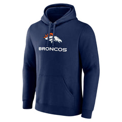 Logo Team Lockup Fitted Pullover Hoodie - Denver Broncos Hoodies