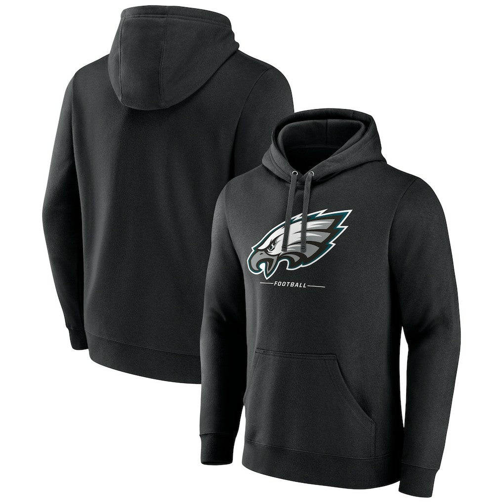 Logo Team Lockup Fitted Pullover Hoodie - Philadelphia Eagles Hoodies