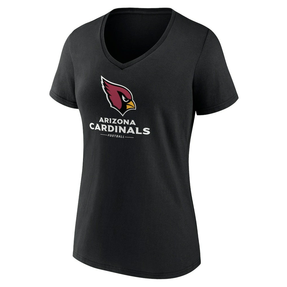 Women's Logo Team Lockup V-Neck T-Shirt - Arizona Cardinals T-shirts