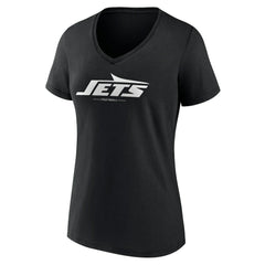 Women's Logo Team Lockup V-Neck T-Shirt - New York Jets T-shirts