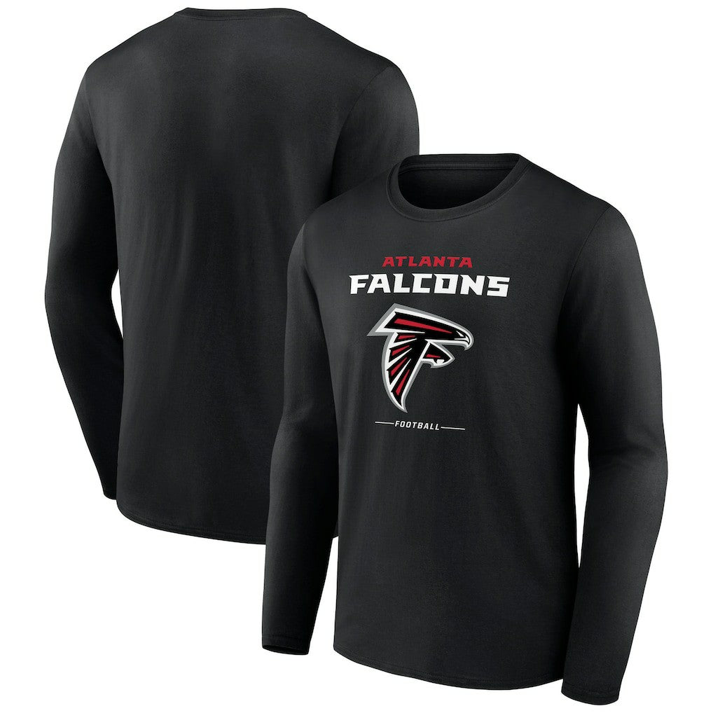 Logo Team Lockup Long Sleeve T-Shirt - Atlanta Falcons T-shirts