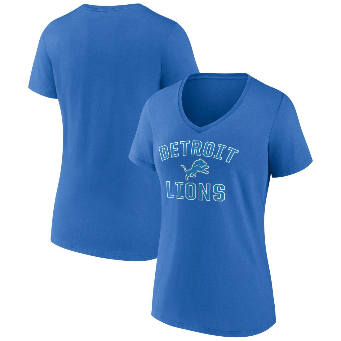 Women's Victory Arch Team V-Neck T-Shirt - Detroit Lions T-shirts