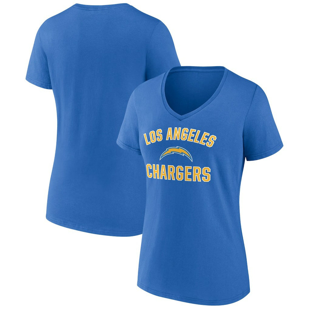 Women's Victory Arch Team V-Neck T-Shirt - Los Angeles Chargers T-shirts