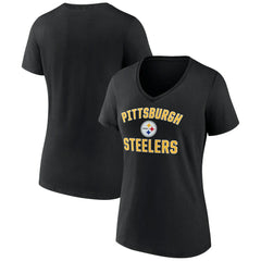 Women's Victory Arch Team V-Neck T-Shirt - Pittsburgh Steelers T-shirts