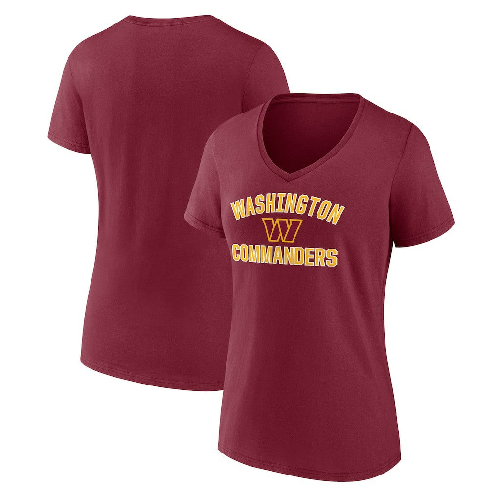 Women's Victory Arch Team V-Neck T-Shirt - Washington Commanders T-shirts