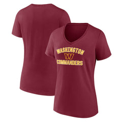 Women's Victory Arch Team V-Neck T-Shirt - Washington Commanders T-shirts