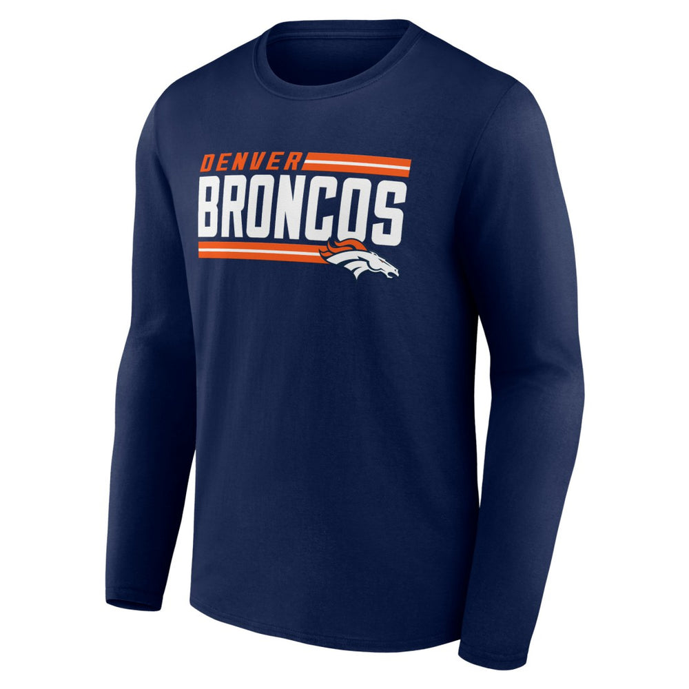 On Side Stripe Team Long Sleeve T-Shirt - Denver Broncos T-shirts