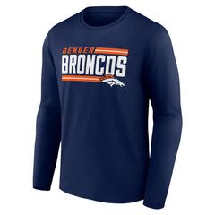 On Side Stripe Team Long Sleeve T-Shirt - Denver Broncos T-shirts
