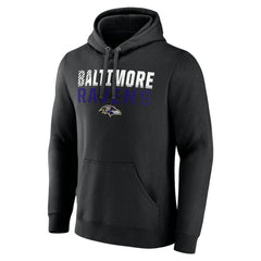 Team Fade Out Fitted Pullover Hoodie - Baltimore Ravens Hoodies