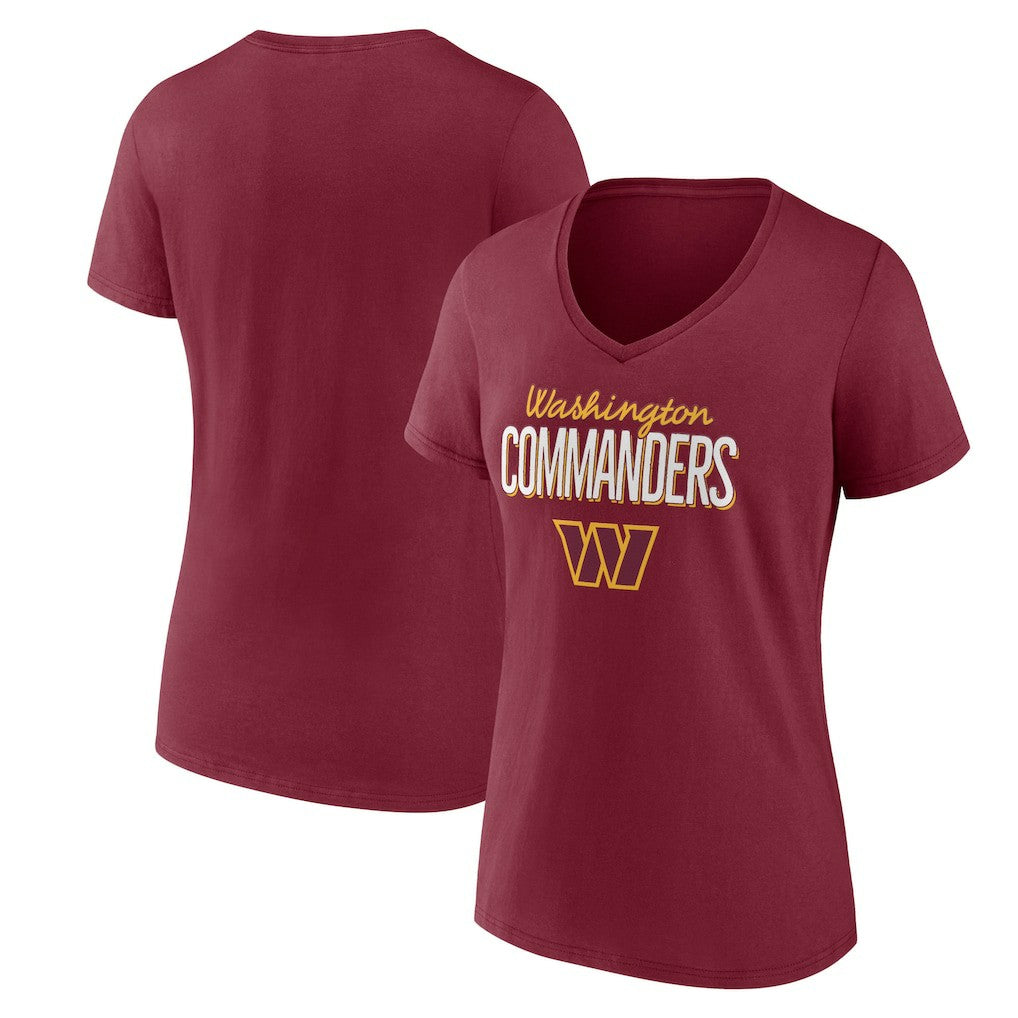 Women's Nostalgia V-Neck T-Shirt - Washington Commanders T-shirts