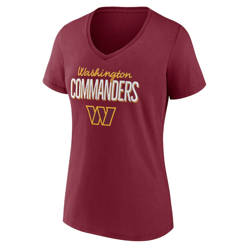 Women's Nostalgia V-Neck T-Shirt - Washington Commanders T-shirts