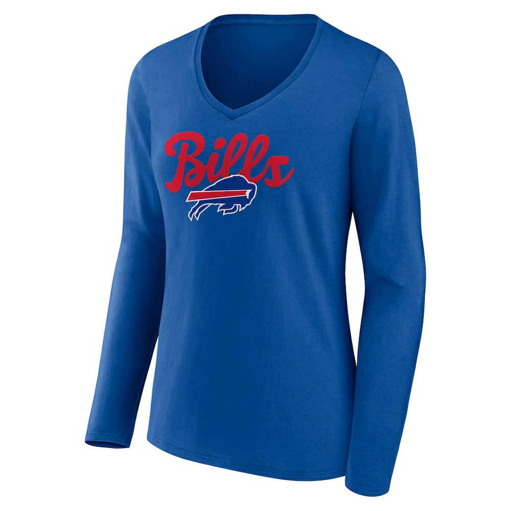 Women's Freehand Team Long Sleeve V-Neck T-Shirt - Buffalo Bills T-shirts