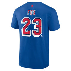 NHL Adam Fox New York Rangers Fanatics Special Edition 2.0 Name & Number T-Shirt