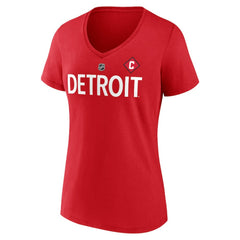 NHL Dylan Larkin Detroit Red Wings Fanatics Women's Special Edition 2.0 Name & Number V-Neck T-Shirt