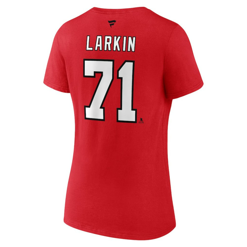 NHL Dylan Larkin Detroit Red Wings Fanatics Women's Special Edition 2.0 Name & Number V-Neck T-Shirt