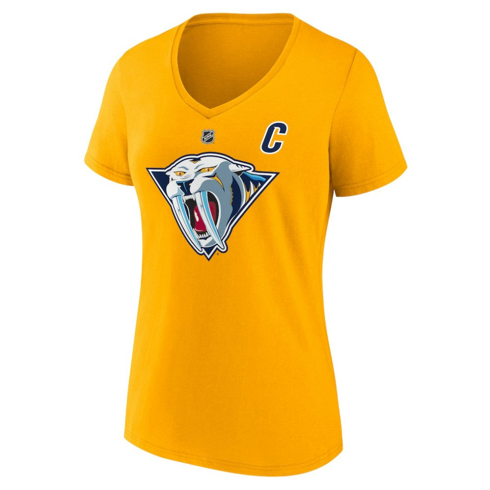 NHL Roman Josi Nashville Predators Fanatics Women's Special Edition 2.0 Name & Number V-Neck T-Shirt