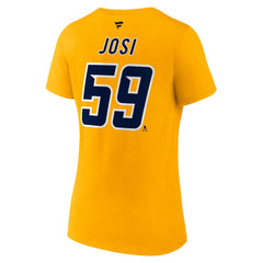 NHL Roman Josi Nashville Predators Fanatics Women's Special Edition 2.0 Name & Number V-Neck T-Shirt