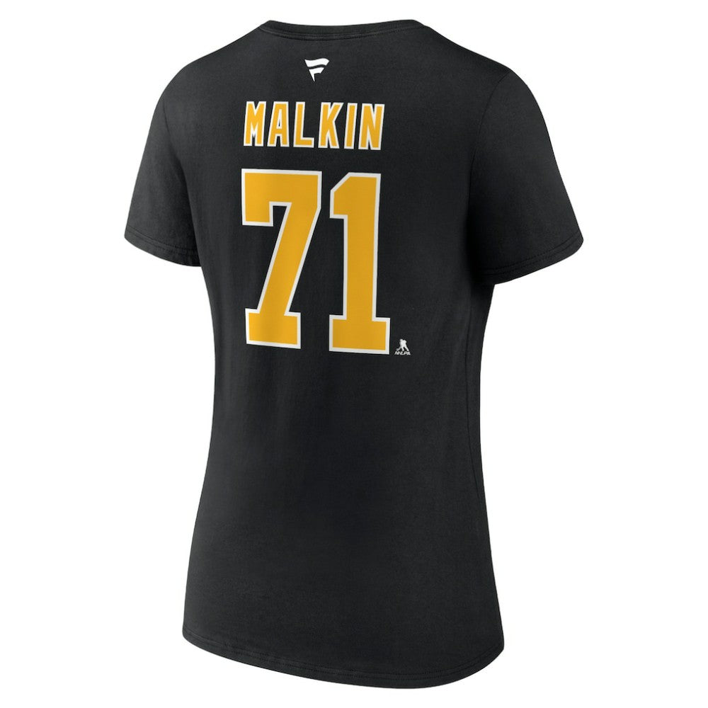 NHL Evgeni Malkin Pittsburgh Penguins Fanatics Women's Special Edition 2.0 Name & Number V-Neck T-Shirt